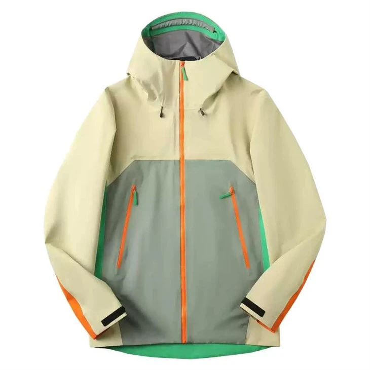 Beige Green Ski Jacket