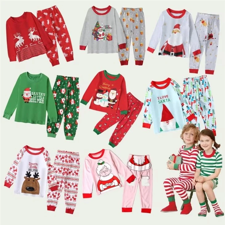 Christmas Cartoon Kids Pajamas suppliers