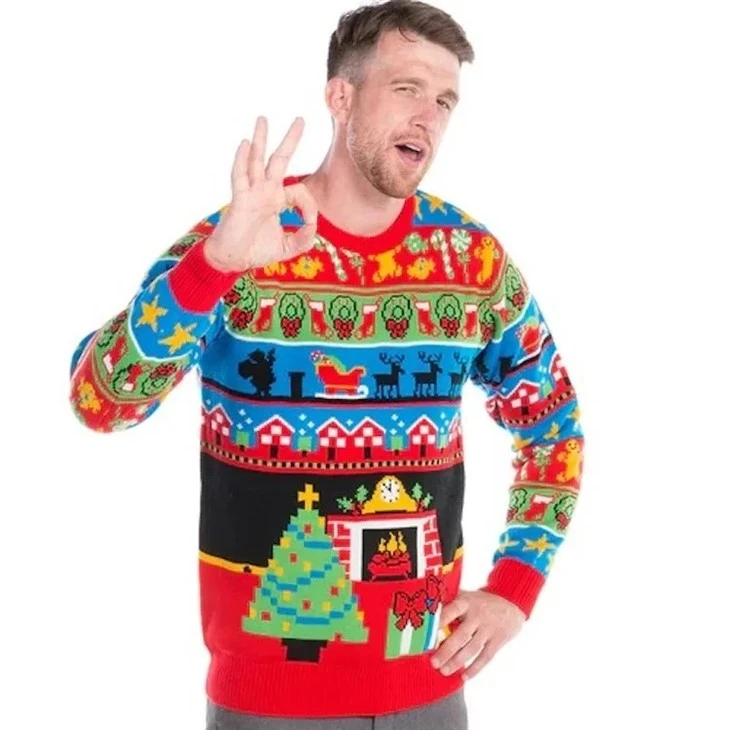 Couple Matching Ugly Christmas Sweater high quality