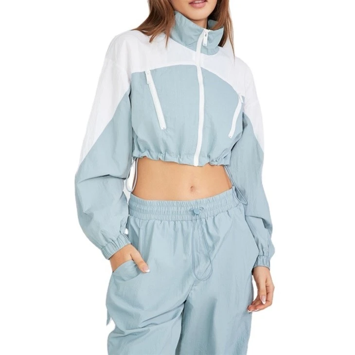 Cropped Jacket Casual Jogger Set best