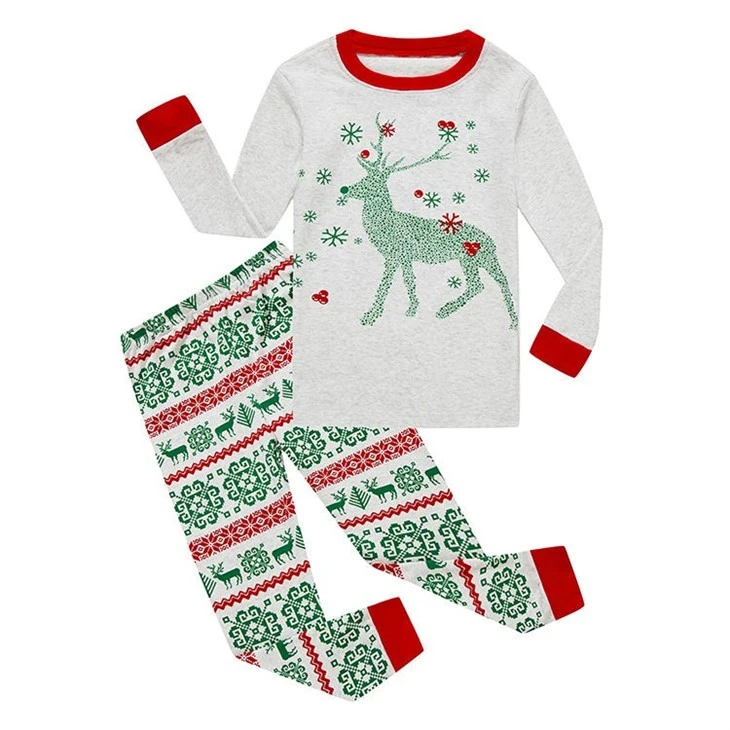 Dinosaur Kids Christmas Pajamas