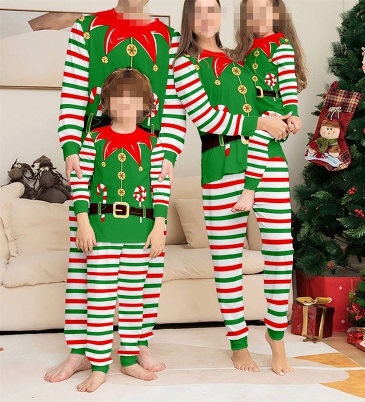 Elf Family Matching Pajamas