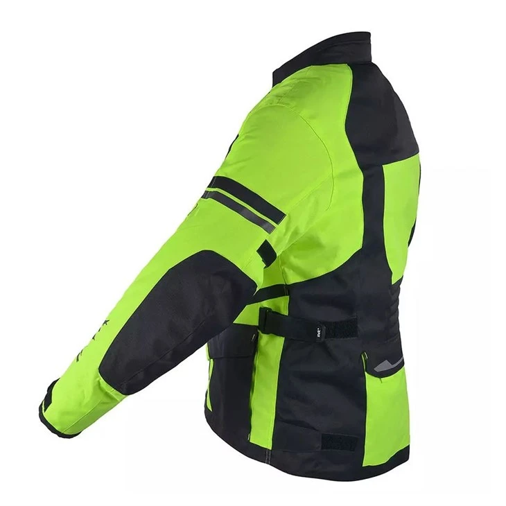 Fluorescent Green Waterproof Motorcycle Tour Jacket factory