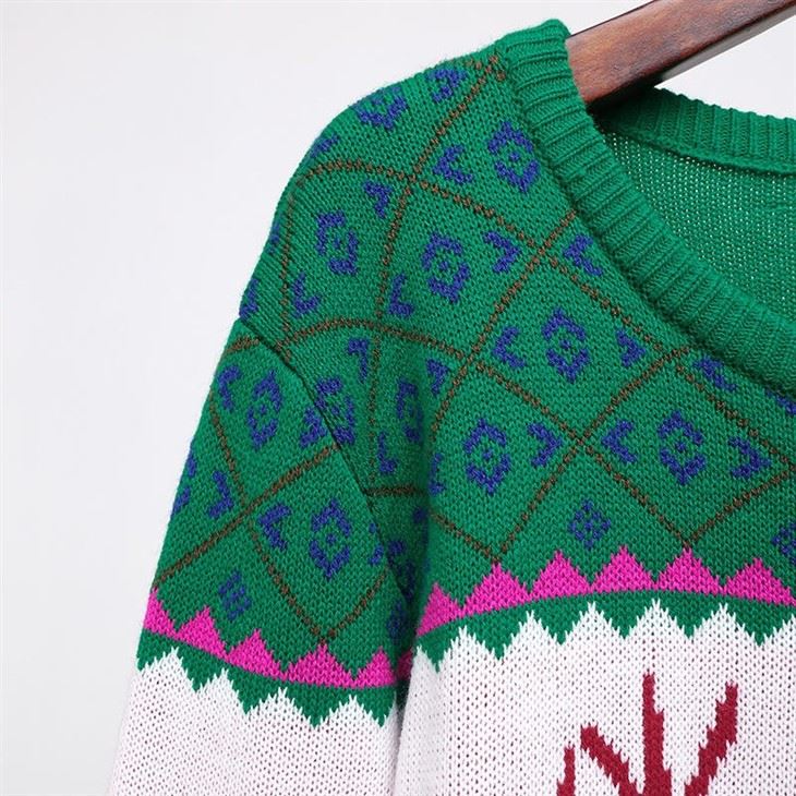 Green Reindeer Festive Christmas Sweater price