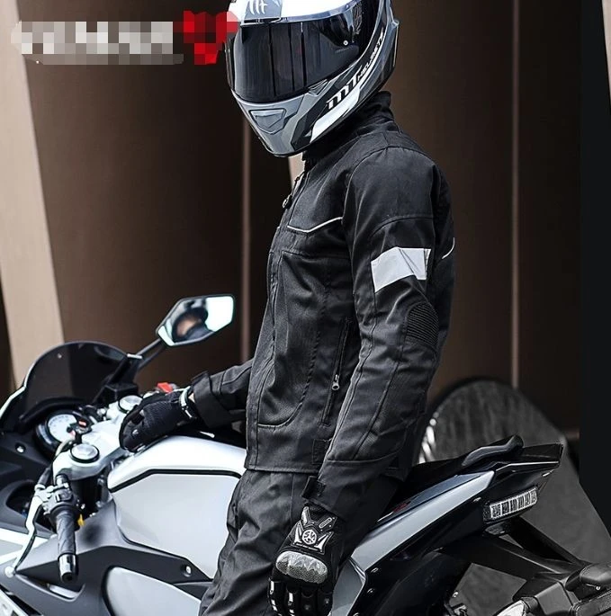 Grey Orange Mesh Breathable Motorbike Riding Jacket high quality