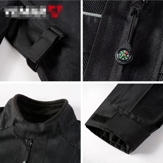 Grey Orange Mesh Breathable Motorbike Riding Jacket price
