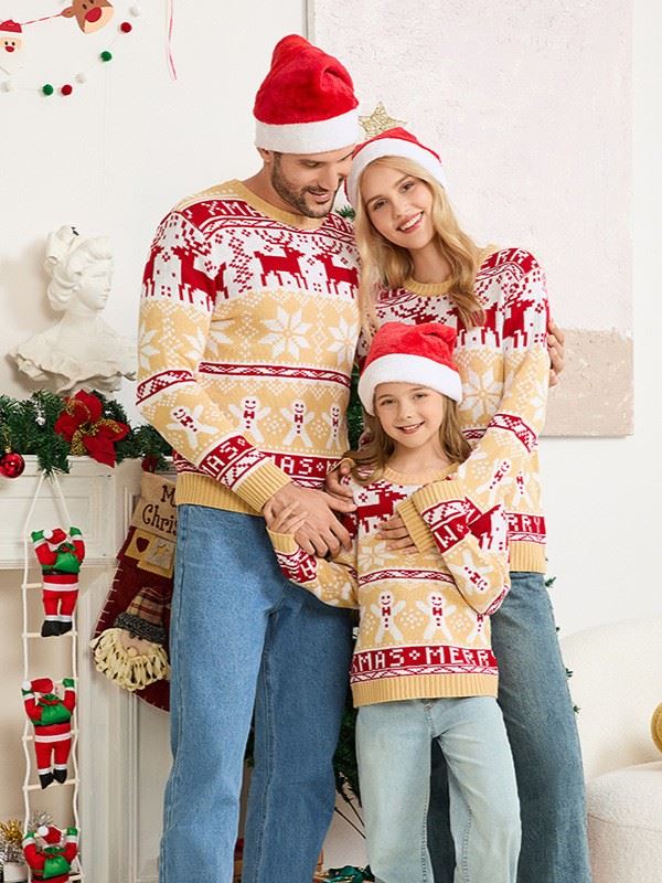 Matching Family Kids Christmas Sweater Set factory