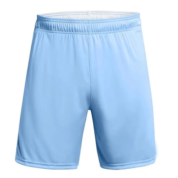 Men Lined Light Blue Running Shorts