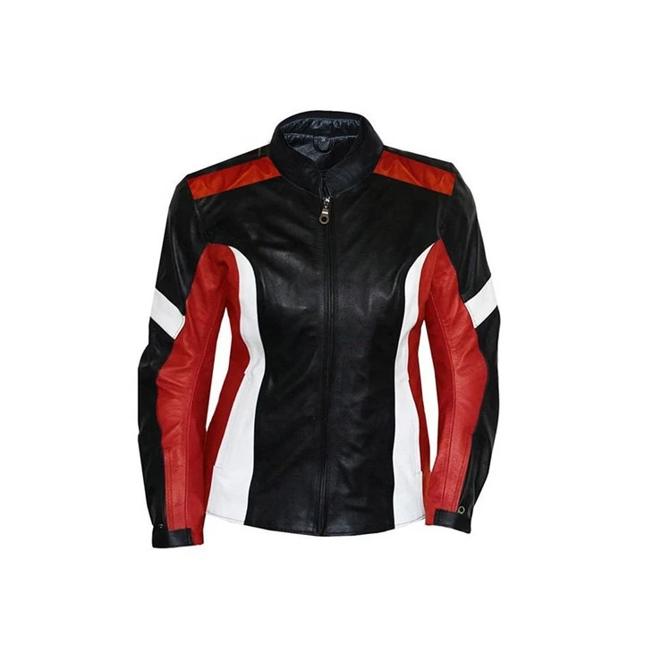 Men Red Black Motorbike Protective Racing Jacket factory
