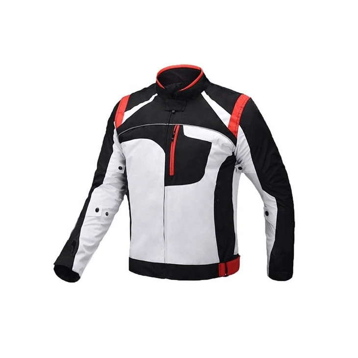 Men Red Black Motorbike Protective Racing Jacket suppliers