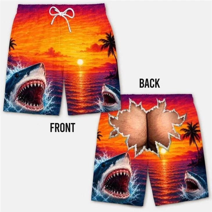Men Tie‑Dye Optical Illusion Swim Trunks price