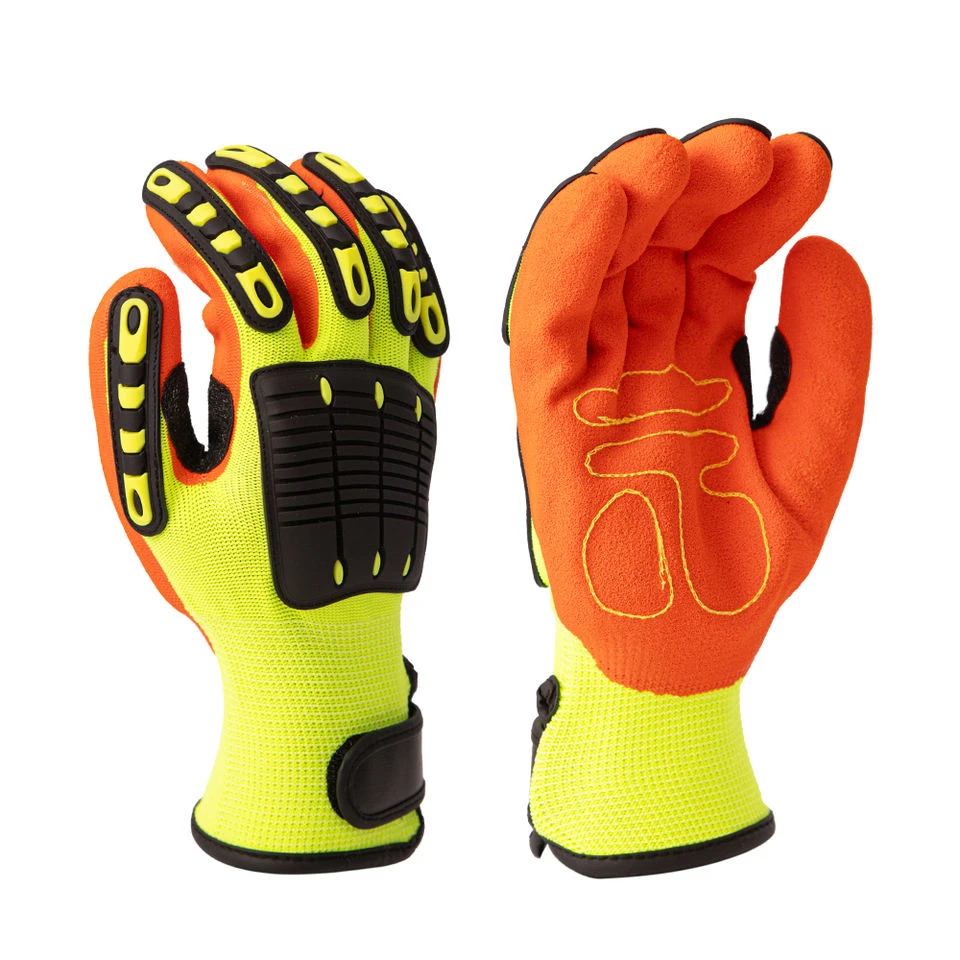 Hi-Vis Yellow Impact Gloves1 Hi-Vis Yellow Impact Gloves1