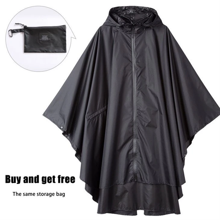 Olive Seam Sealed Zipper Rain Poncho best