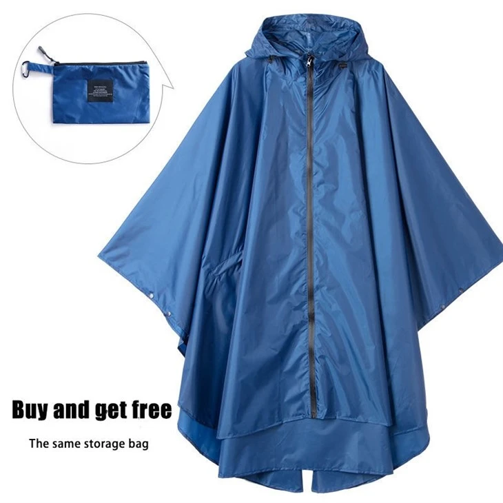 Olive Seam Sealed Zipper Rain Poncho price
