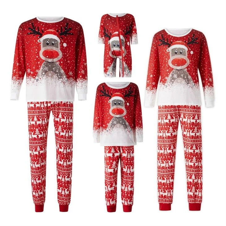Red Xmas Family Pajamas