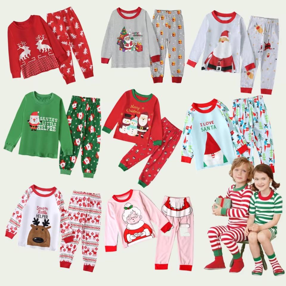 Christmas Cartoon Kids Pajamas1 Christmas Cartoon Kids Pajamas1