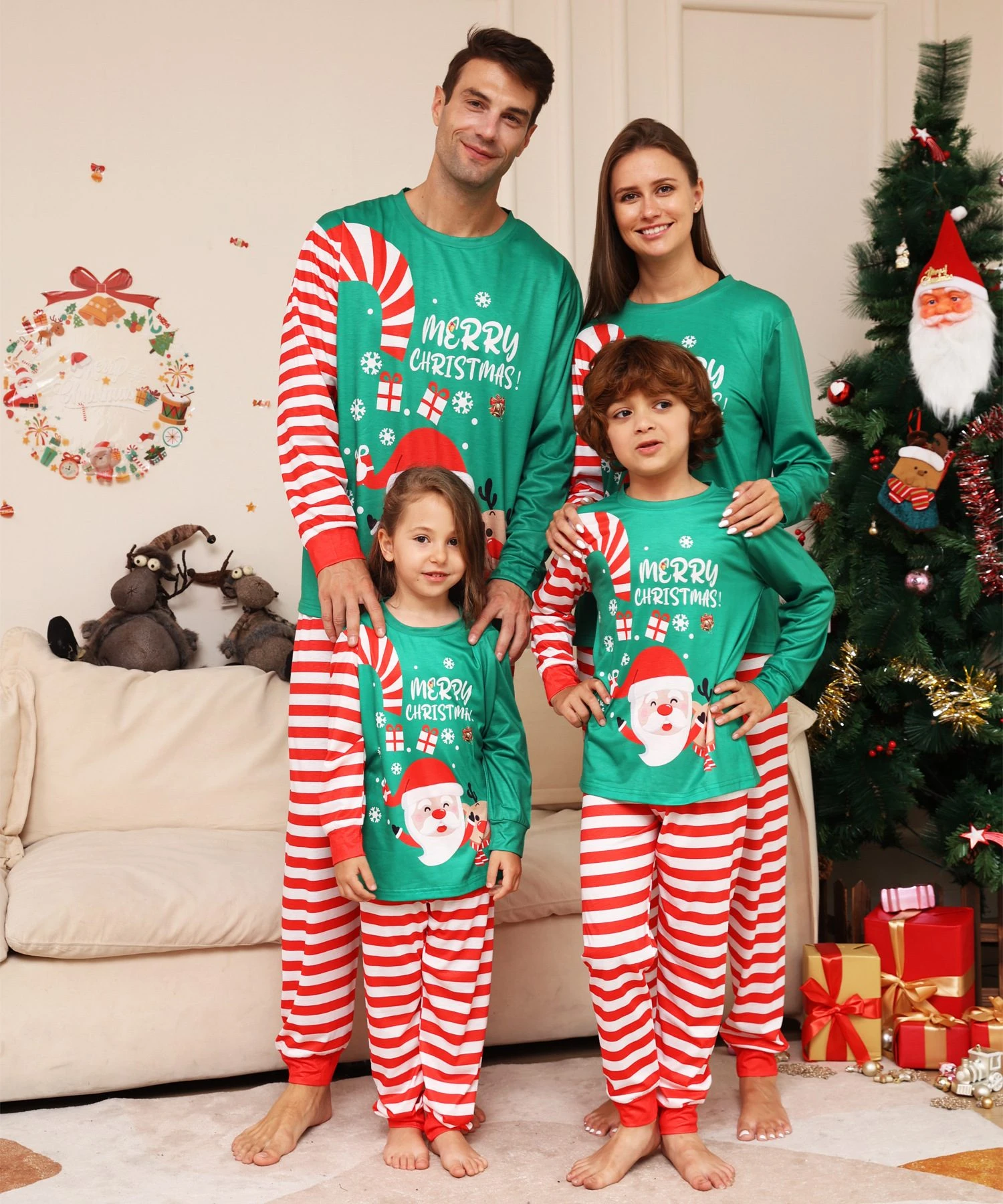 Red Xmas Family Pajamas10 Red Xmas Family Pajamas10