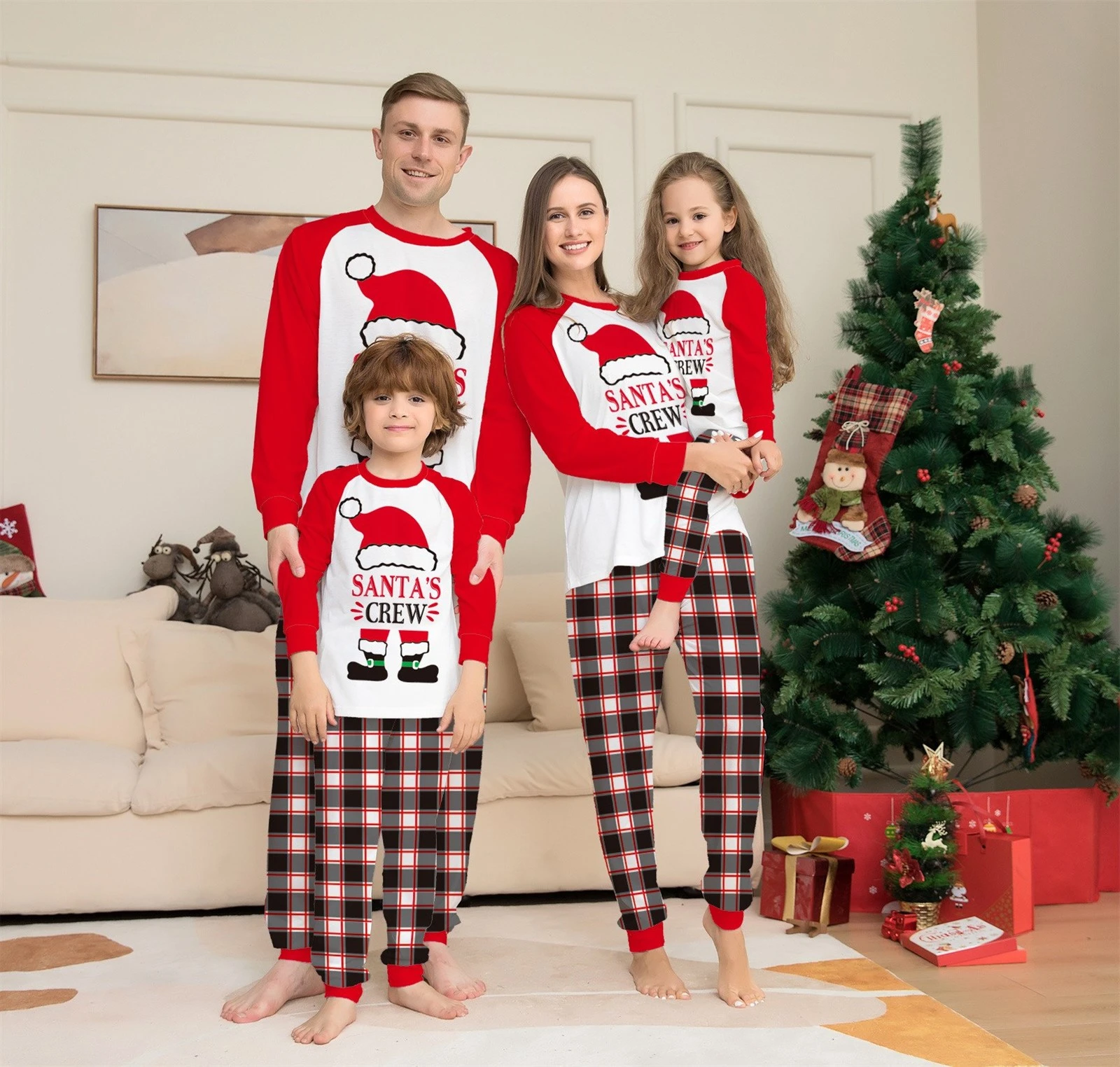 Red Xmas Family Pajamas15 Red Xmas Family Pajamas15