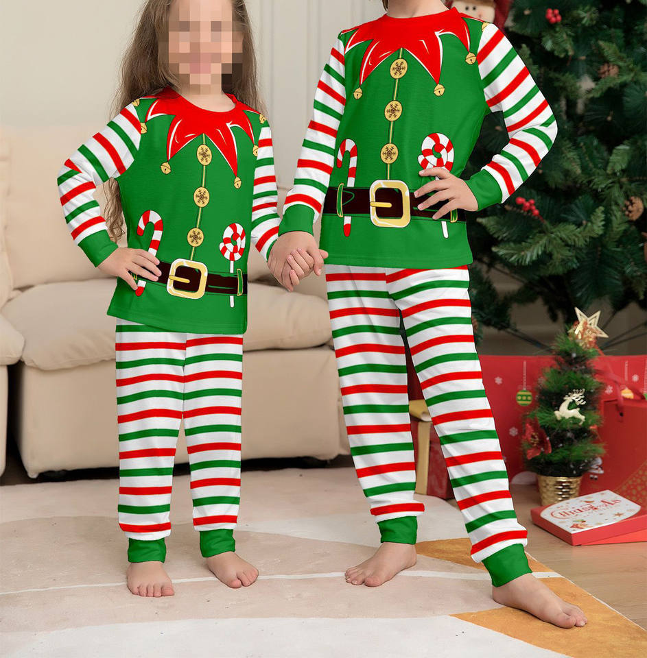 Elf Family Matching Pajamas7 Elf Family Matching Pajamas7