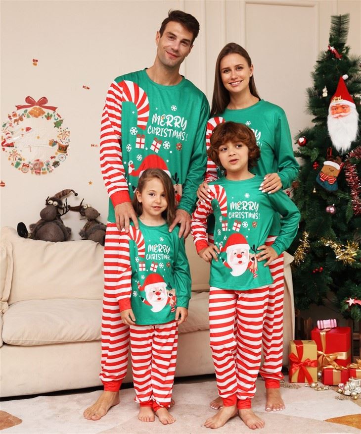 Red Xmas Family Pajamas manufacturers