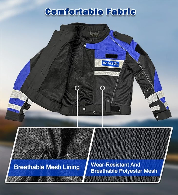 Reflective Mesh Motorcycle Protective Riding Jacket manufacturers