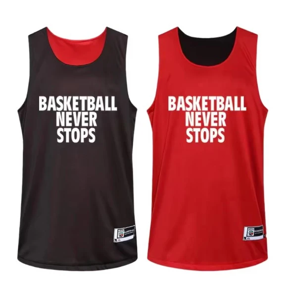 Reversible Printed Basketball Jersey