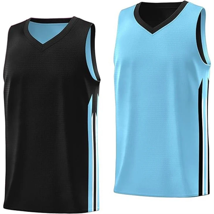 Reversible V Neck Basketball Jersey factory