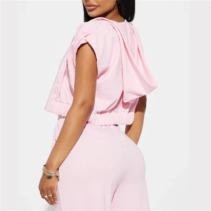 Sleeveless Crop Jogger Outfit Set best