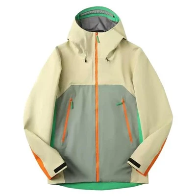 Beige Green Ski Jacket