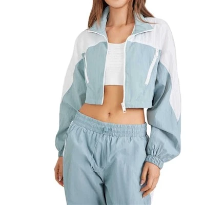 Cropped Jacket Casual Jogger Set