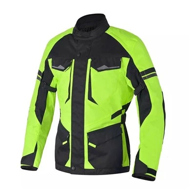 Fluorescent Green Waterproof Motorcycle Tour Jacket