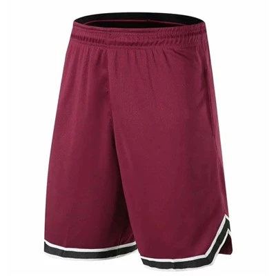 Solid Maroon Sport Soccer Shorts