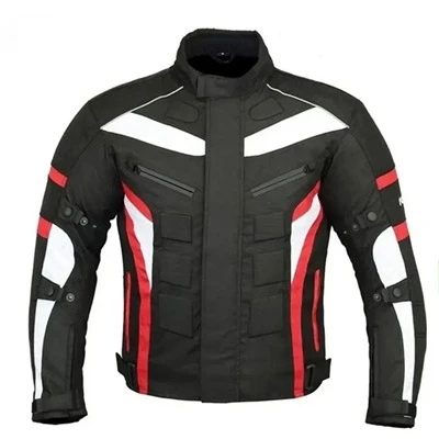Sport Red Stripe Motorcycle Racing Protective Jacket