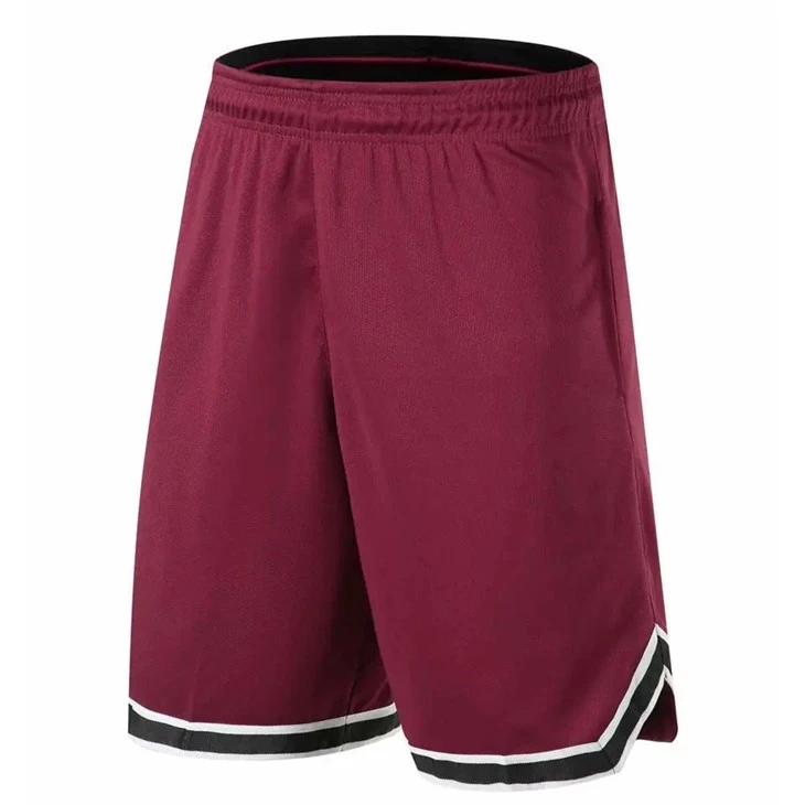 Solid Maroon Sport Soccer Shorts