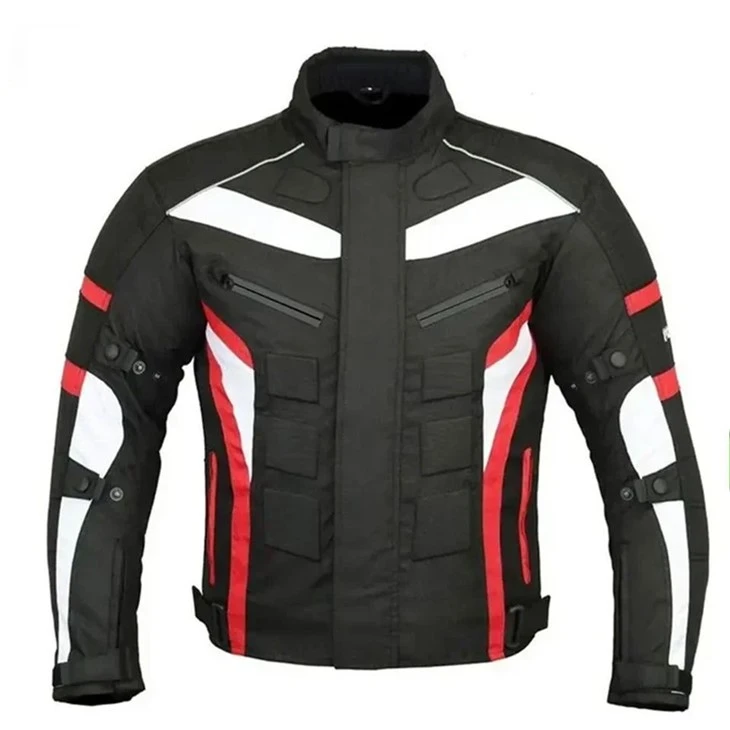 Sport Red Stripe Motorcycle Racing Protective Jacket