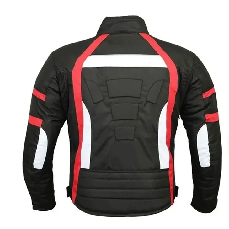 Sport Red Stripe Motorcycle Racing Protective Jacket factory