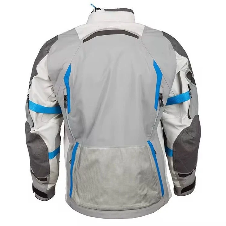 Touring Blue Grey Waterproof Motorcycle Jacket factory