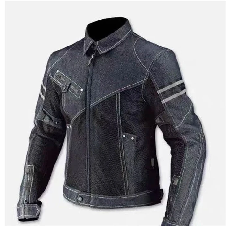 Vintage Leather Look Motorcycle Protective Jacket