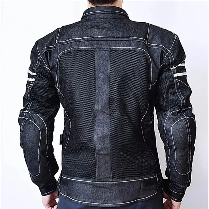 Vintage Leather Look Motorcycle Protective Jacket factory