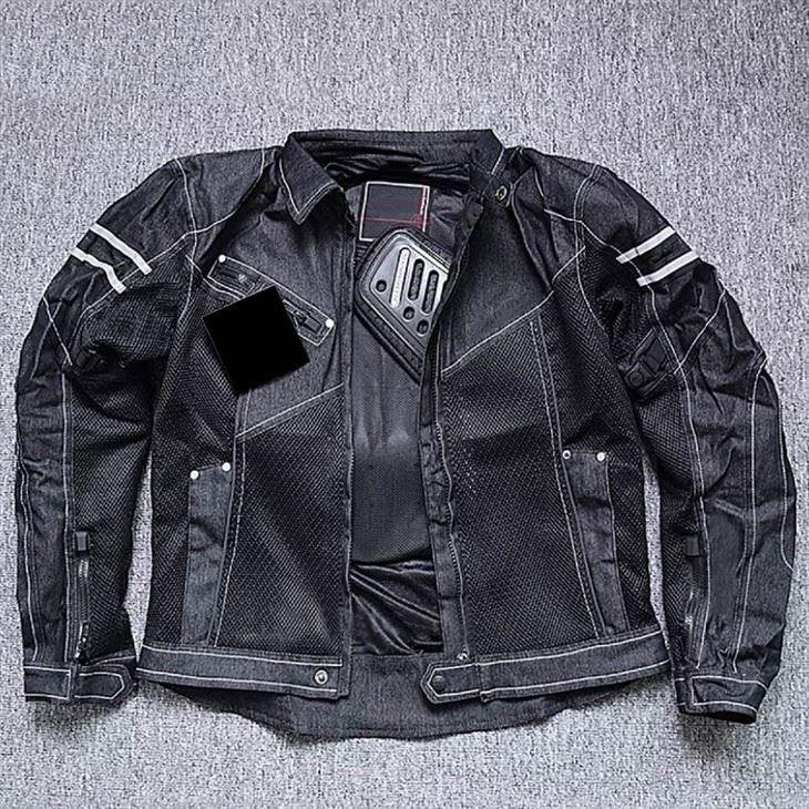 Vintage Leather Look Motorcycle Protective Jacket high quality