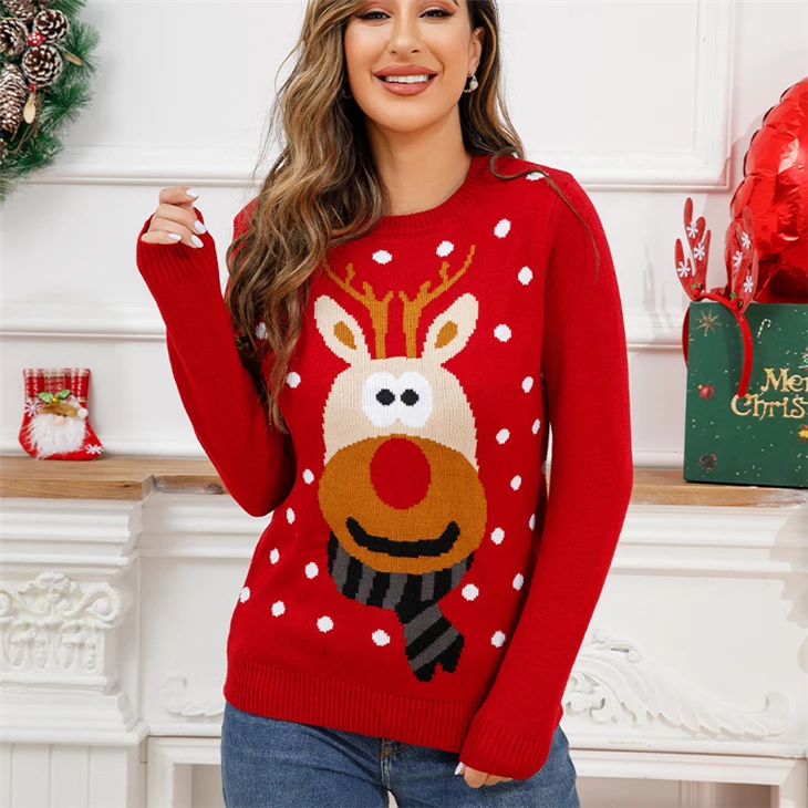 Women V‑Cardigan Ugly Christmas Sweater best