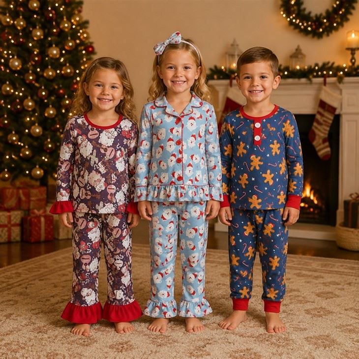 Xmas Kids Pattern Pajamas
