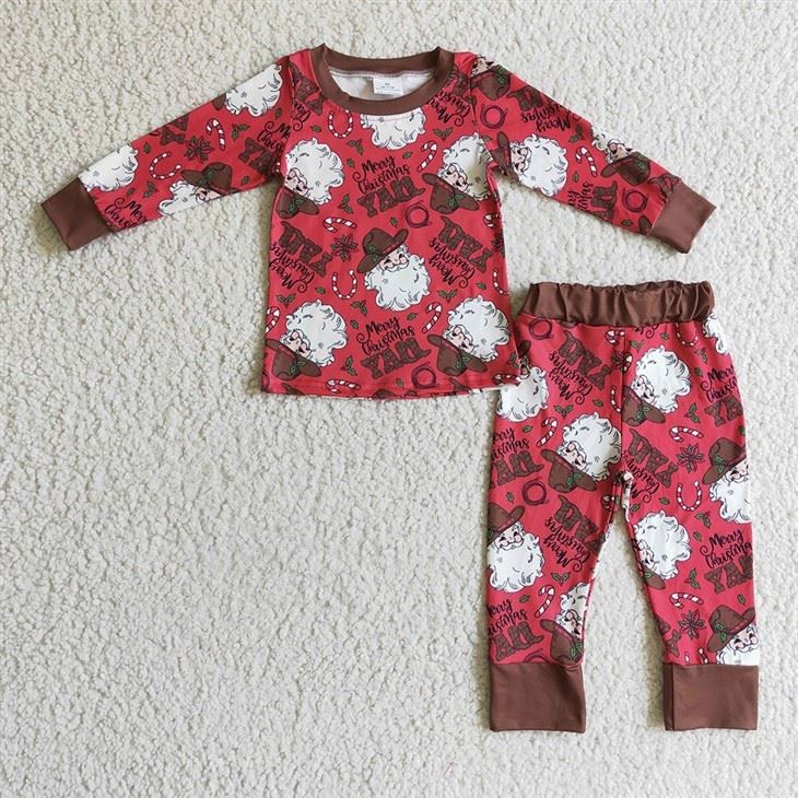 Xmas Kids Pattern Pajamas high quality