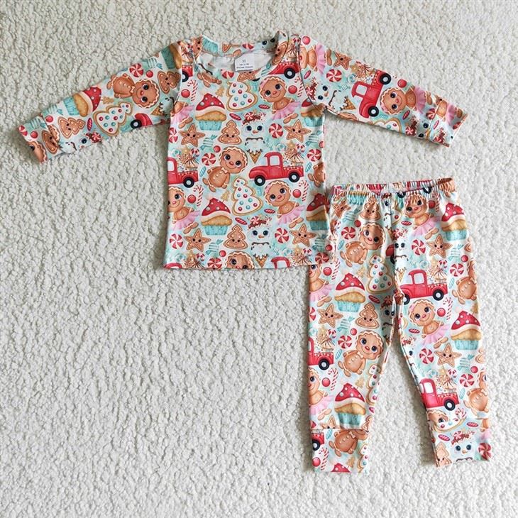Xmas Kids Pattern Pajamas suppliers