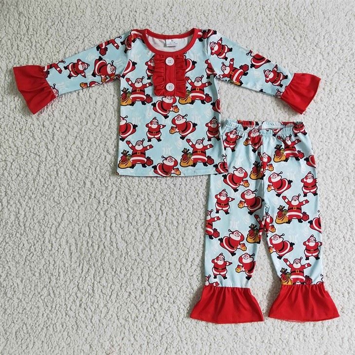 Xmas Kids Pattern Pajamas suppliers