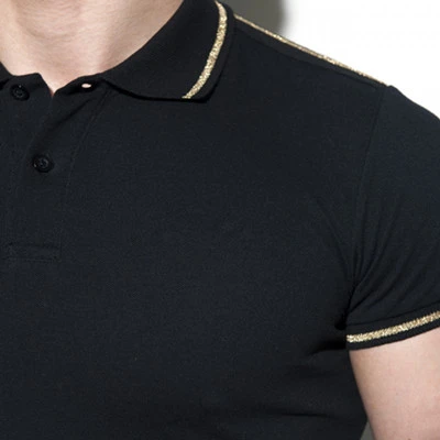 Custom Black Color Men Polo Shirt