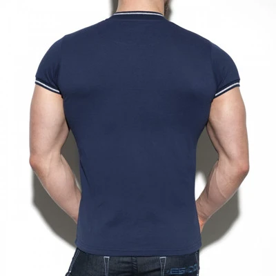 Fashion Front Zipper Polo Shirt